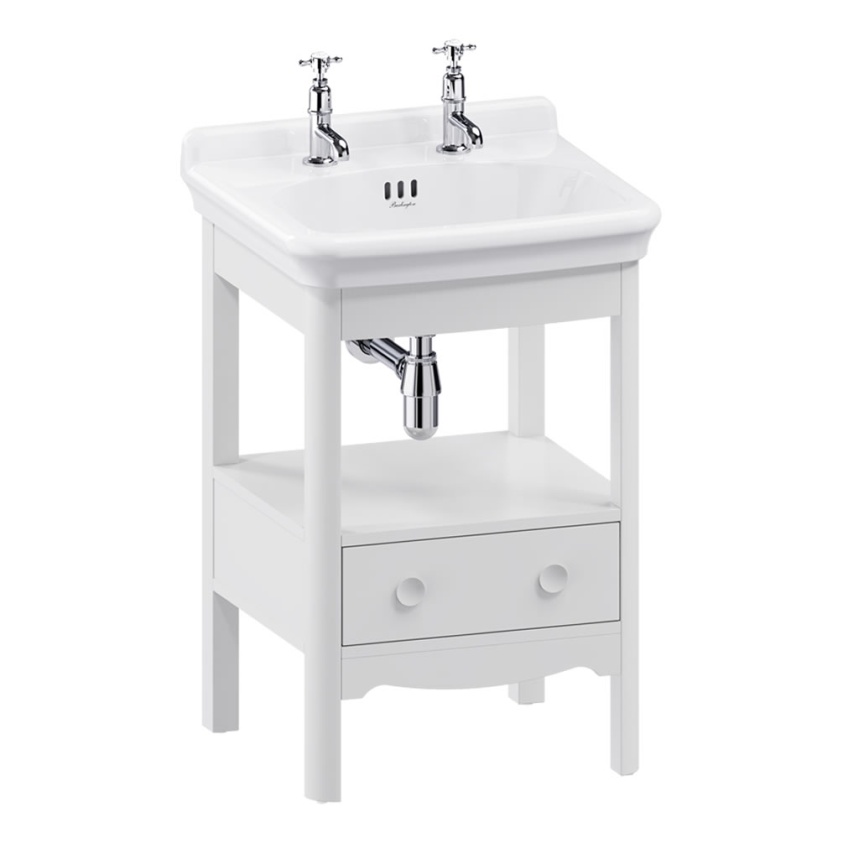 Burlington Guild 560mm Varley White Furniture Wash Stand & Basin